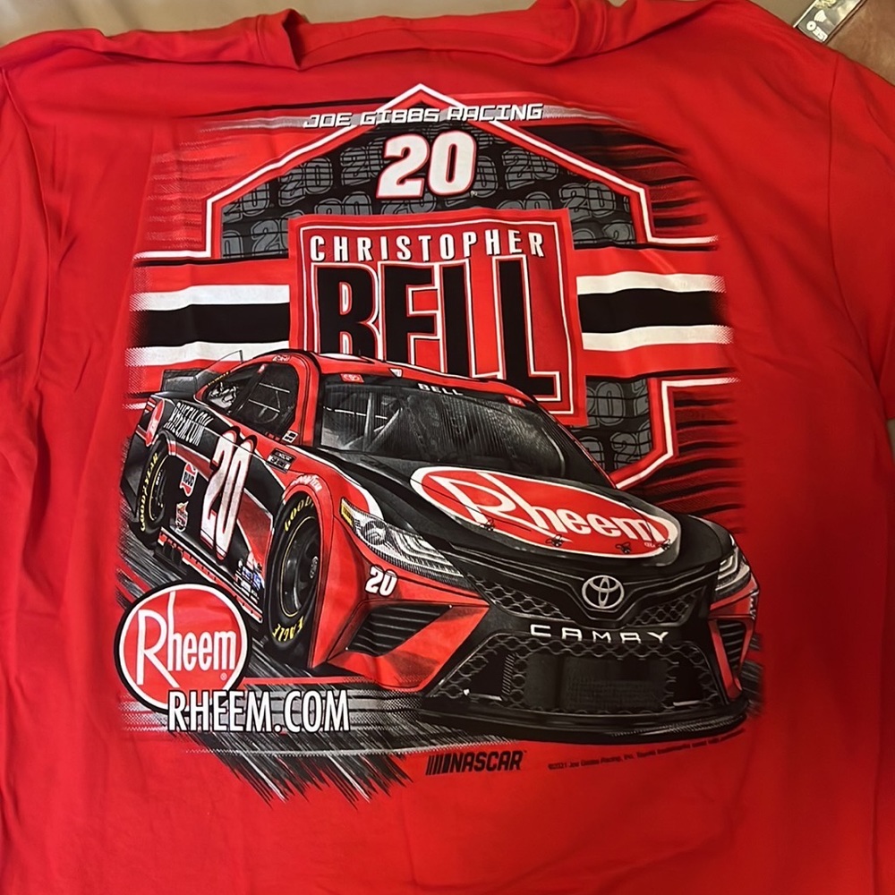 Christopher Bell Rheem NASCAR shirt